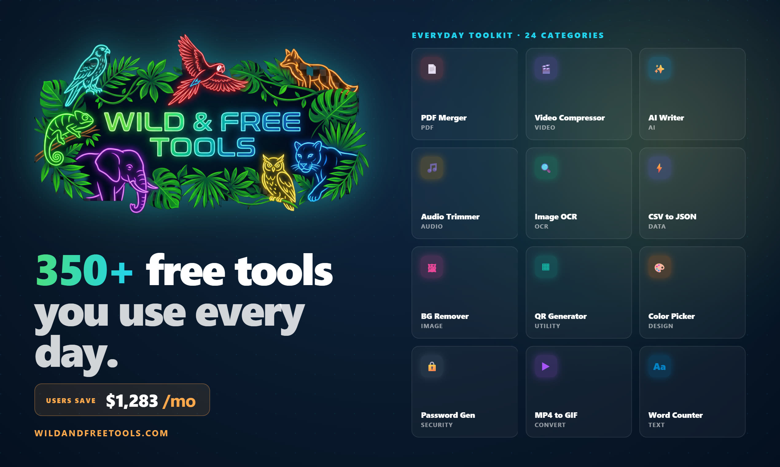 Thumbnail B — Tool cards