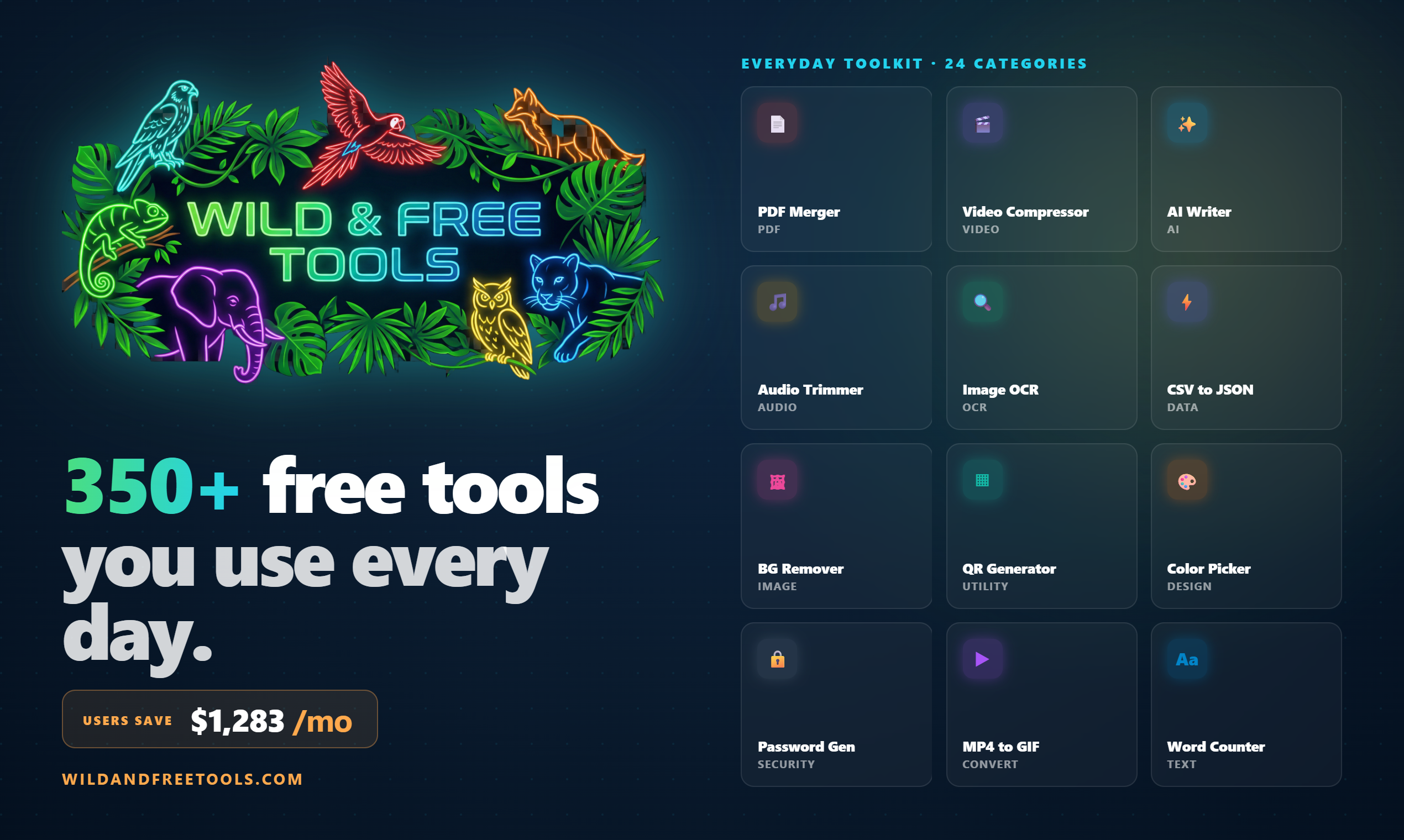 Thumbnail B — Tool cards